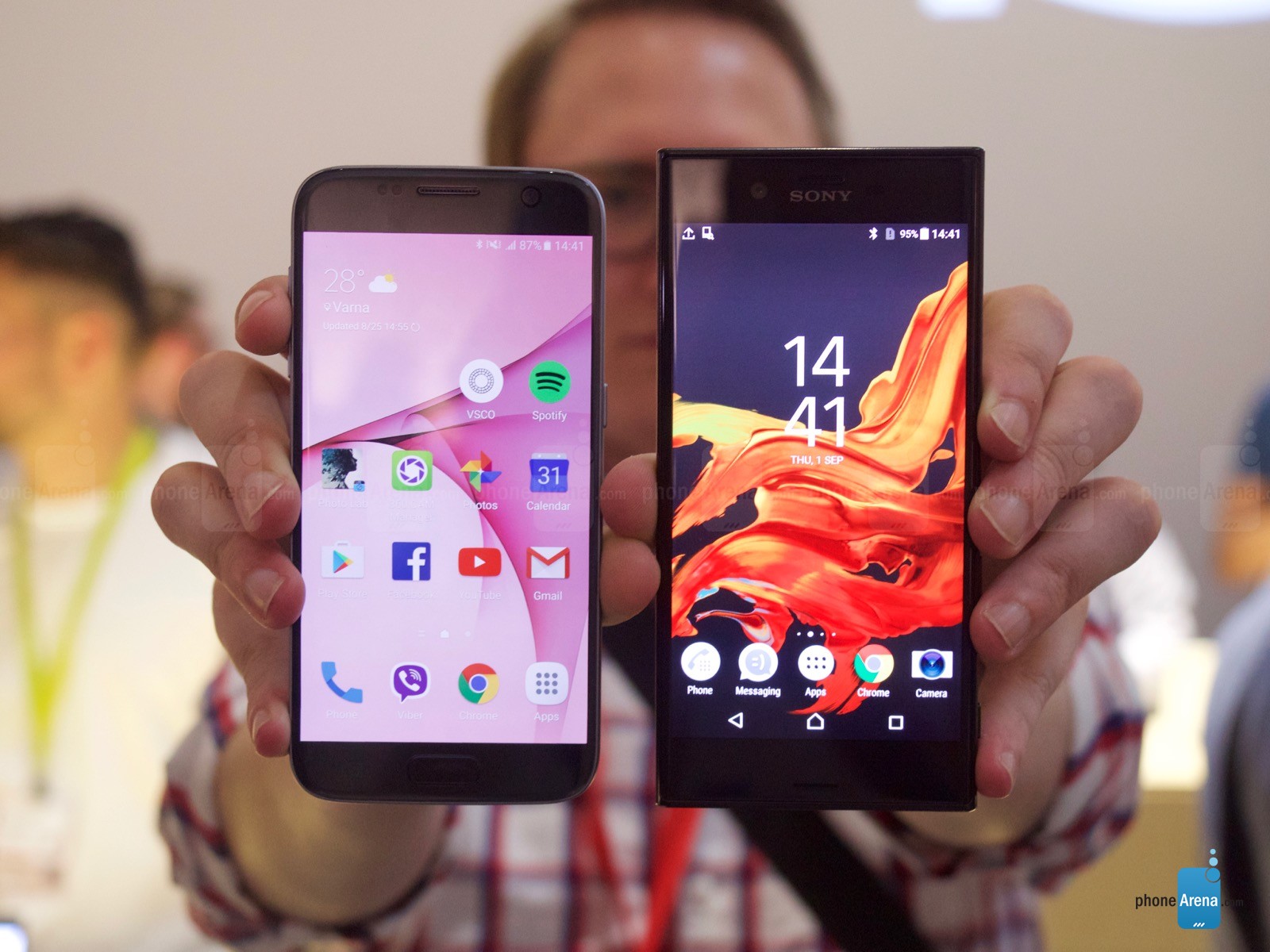 galaxy s7 vs xperia xz