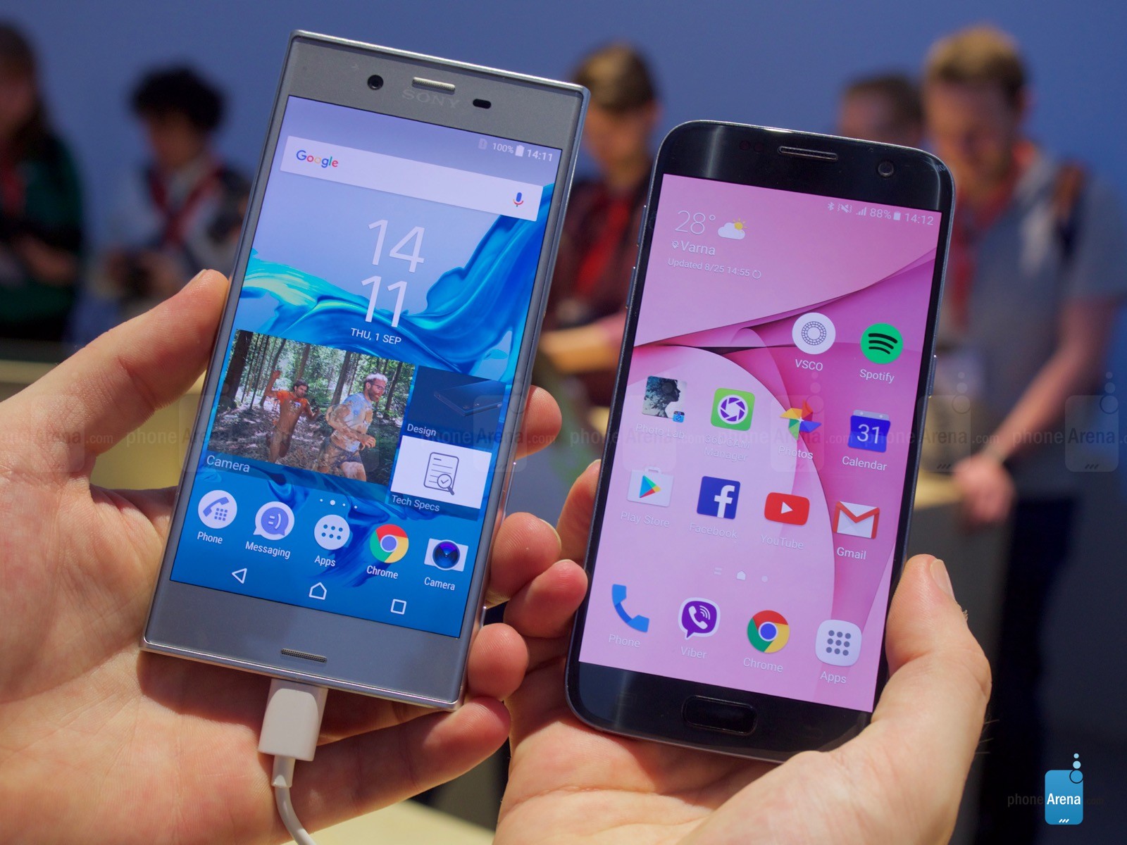 galaxy s7 i xperia xz