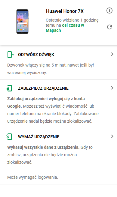 lokalizowanie telefonu
