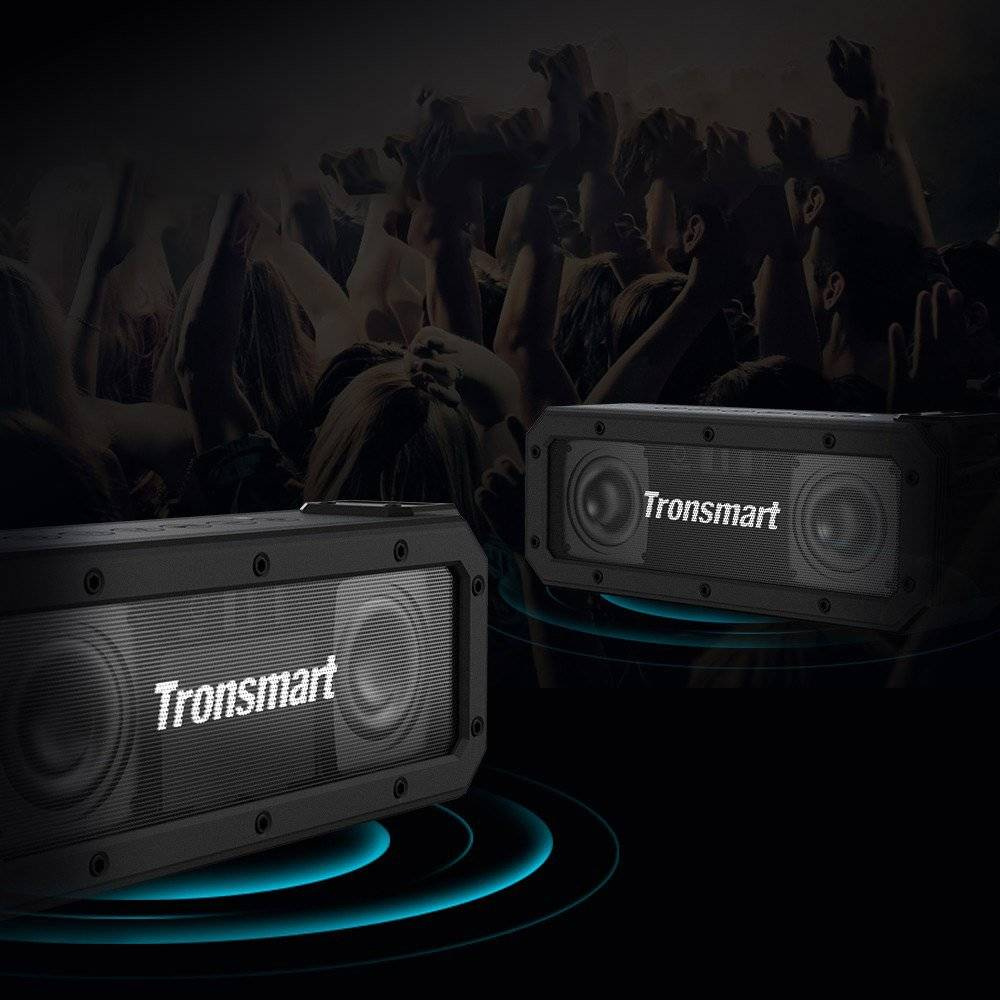 tronsmart element groove bluetooth speaker black