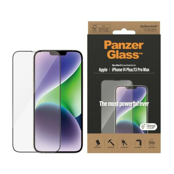 PanzerGlass Ultra-Wide Fit iPhone 14 Plus / 13 Pro Max 6,7" Screen Protection Antibacterial 2773