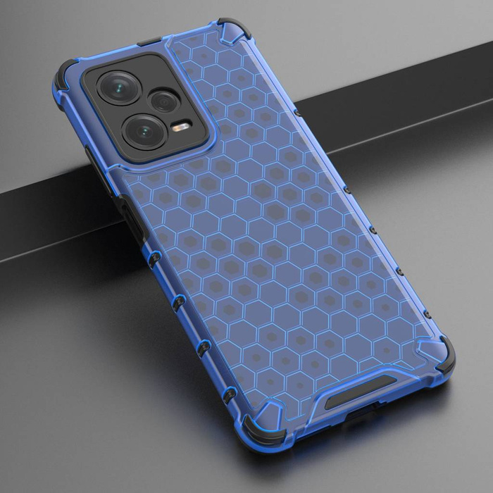 Etui Honeycomb etui do Xiaomi Redmi Note 12 Pro+ pancerny hybrydowy pokrowiec niebieskie Case