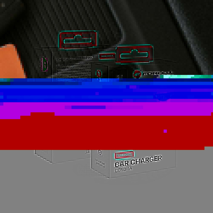 FORCELL F-ENERGY Carbon CC50-1A ładowarka samochodowa USB A QC3.0 3A 18W czarna