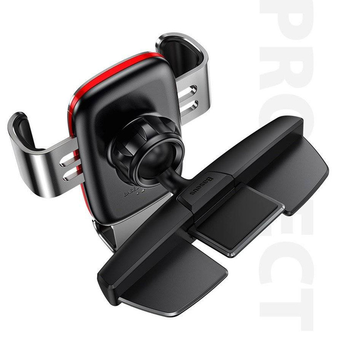 [PO ZWROCIE] Baseus Metal Age Gravity Car Mount metalowy samochodowy uchwyt grawitacyjny na slot CD srebrny (SUYL-J0S)