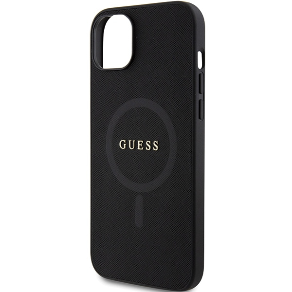 Etui Guess GUHMP15MPSAHMCK iPhone 15 Plus 6.7" czarny/black hardcase Saffiano MagSafe Case