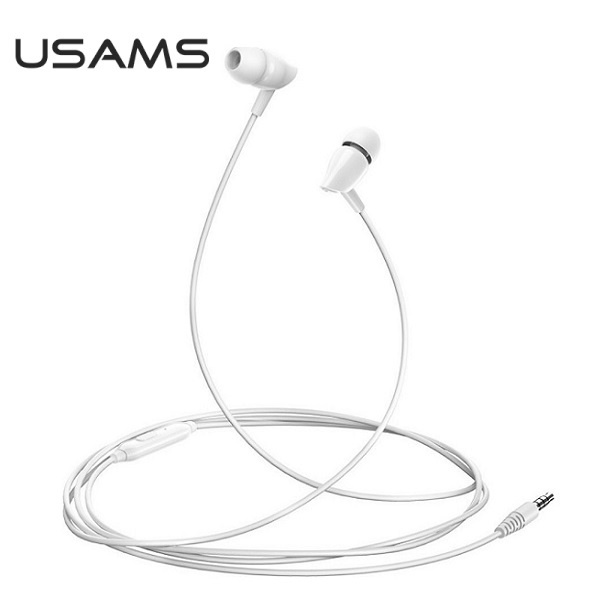 Słuchawki Stereo USAMS EP-37 Jack 3,5 mm HSEP3702 Biały