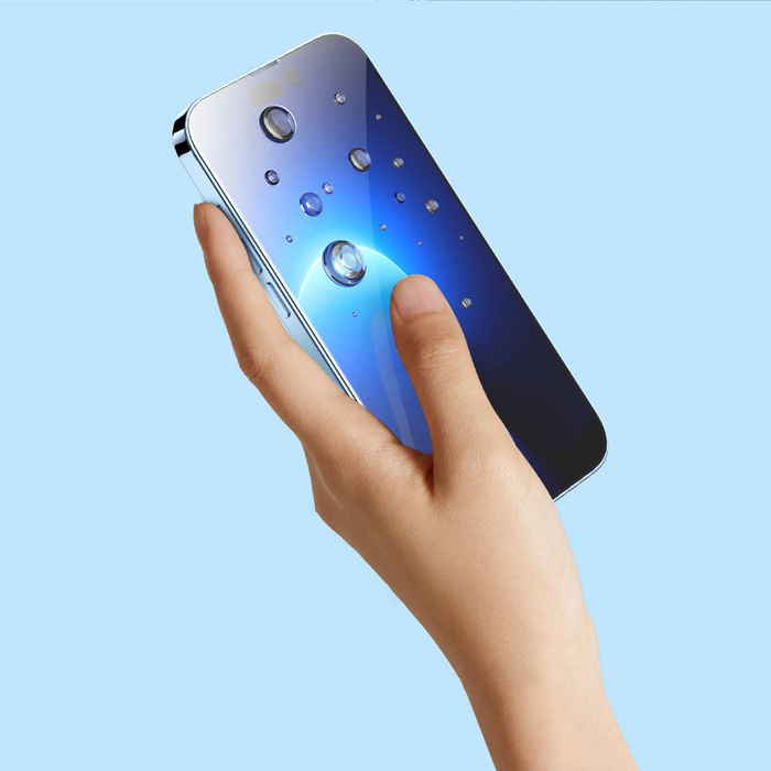 Baseus szkło hartowane do iPhone 14 Pro Max na cały ekran z osłoną na głośnik 0.4mm + zestaw montażowy