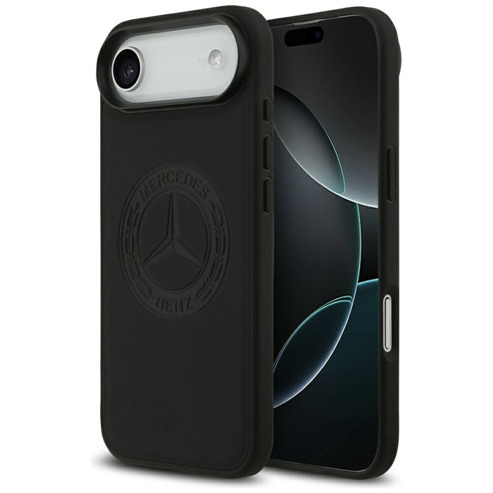 Etui Mercedes Leather Vintage Logo       MagSafe do iPhone Air czarny
