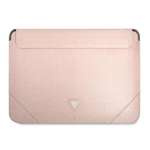 Etui GUESS Laptop 16 Sleeve Saffiano Triangle Logo Różowy Case