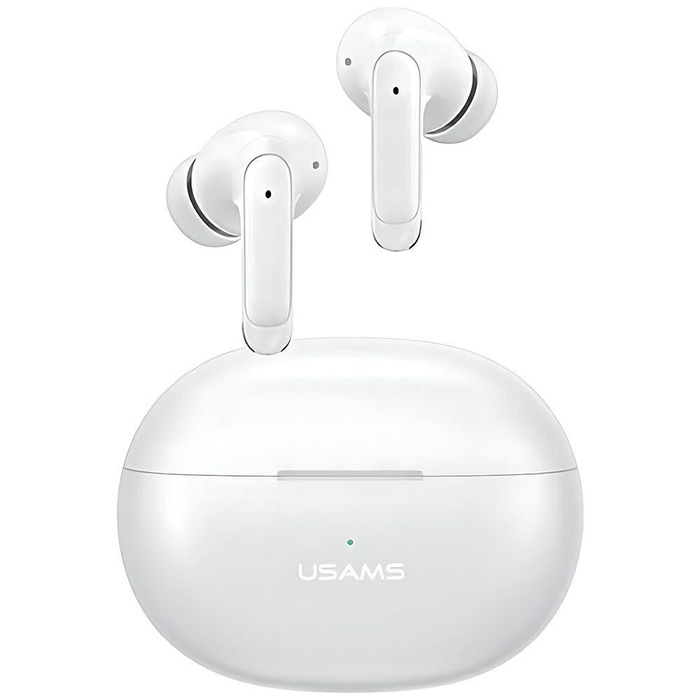 USAMS Słuchawki Bluetooth 5.3 TWS X-Don Series Dual mic ENC bezprzewodowe biały/white BHUXD02 (USAMS-XD18)