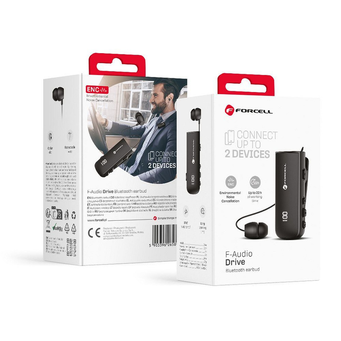 FORCELL F-AUDIO słuchawka bezprzewodowa / bluetooth Drive EarBud
