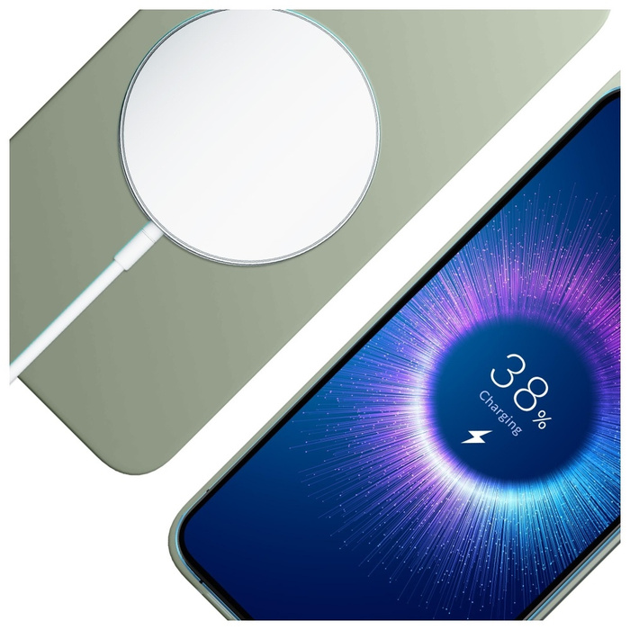 Etui 3MK Hardy MagSilicone do Apple      iPhone 15 zielony