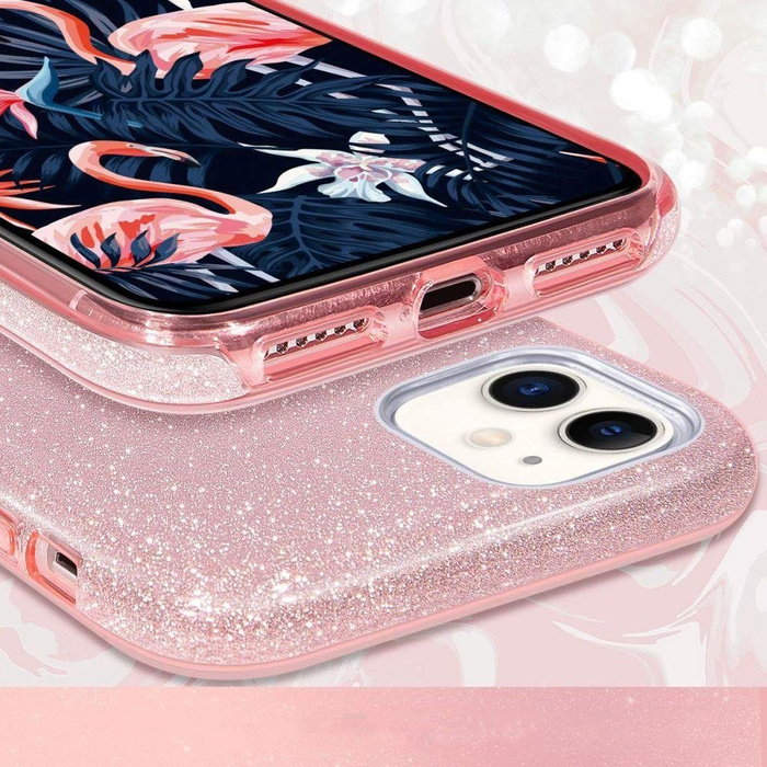 Etui TECH-PROTECT Glitter Shine Samsung Galaxy A51 Rose Gold Różowe Case