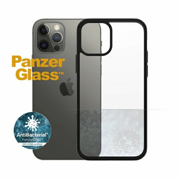 PanzerGlass ClearCase iPhone 12/12 Pro 6,1" Antibacterial czarny/black
