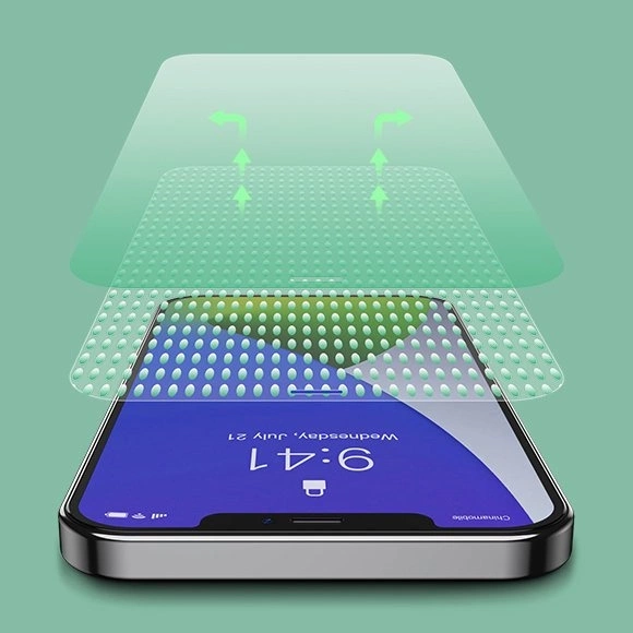 [PO ZWROCIE] Baseus 2x zielone szkło hartowane 0,15 mm z filtrem Anti Blue Light iPhone 12 mini (SGAPIPH54N-LP02)