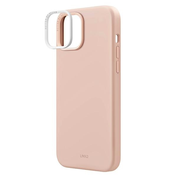 UNIQ etui Lino iPhone 14 6,1" różowy/blush pinkt