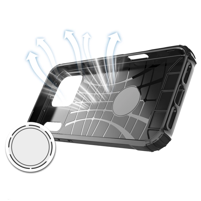 Etui Hybrid Armor iPhone 17 Pro Pancerne Czarne