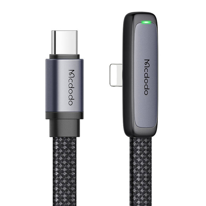 Kabel kątowy USB-C do lightning Mcdodo CA-3351,1.8m (czarny)