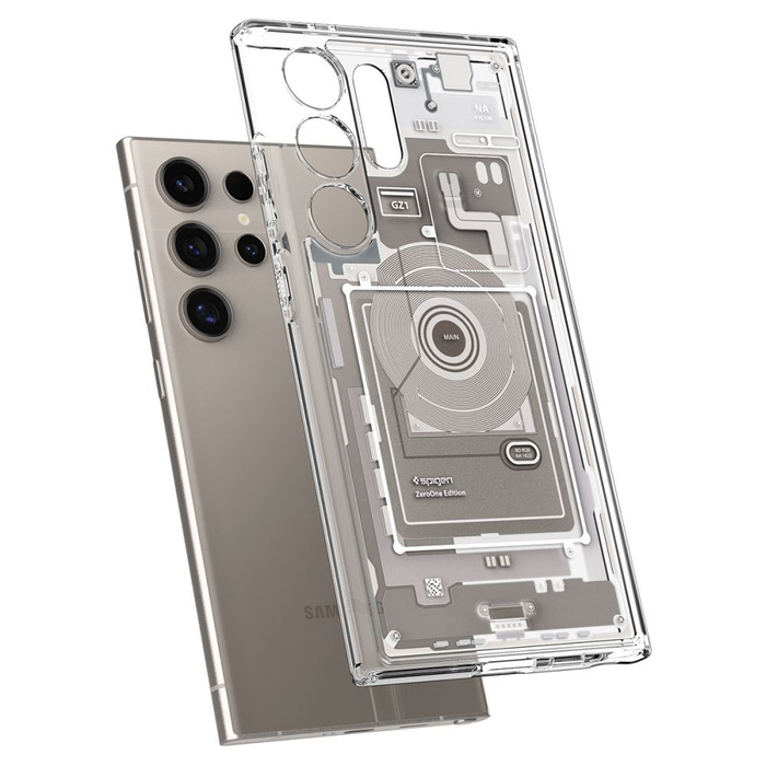 Etui Spigen Ultra Hybrid Galaxy S24 Ultra Zero One Natural Titanium Case