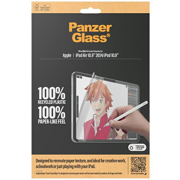 PanzerGlass GraphicPaper iPad Air 2024 10.9" | iPad 10.9" Anti Glare, Case Friendly, Ultra-wide Fit 2834