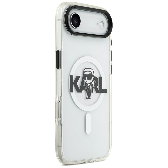 Etui Karl Lagerfeld IML Karl Sketch Logo MagSafe do iPhone 17 Air przezroczysty