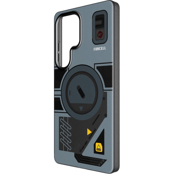 Etui na Samsung S25 Forcell F-Protect Levels Dual Layer 4D technology zgodny z MagSafe Military Drop-Test cyber grey