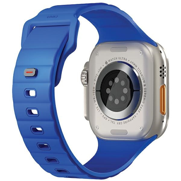 Pasek UNIQ Stride Apple Watch Series1/2/3/4/5/6/7/8/9/SE/SE2/Ultra/Ultra 2 42/44/45/49mm FKM Rubber Strap niebieski/cobalt blue