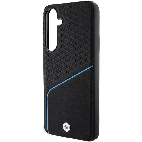 Etui BMW BMHMS24S23RDCLK S24 S921 czarny/black hardcase Signature Leather Textured & Line MagSafe Case