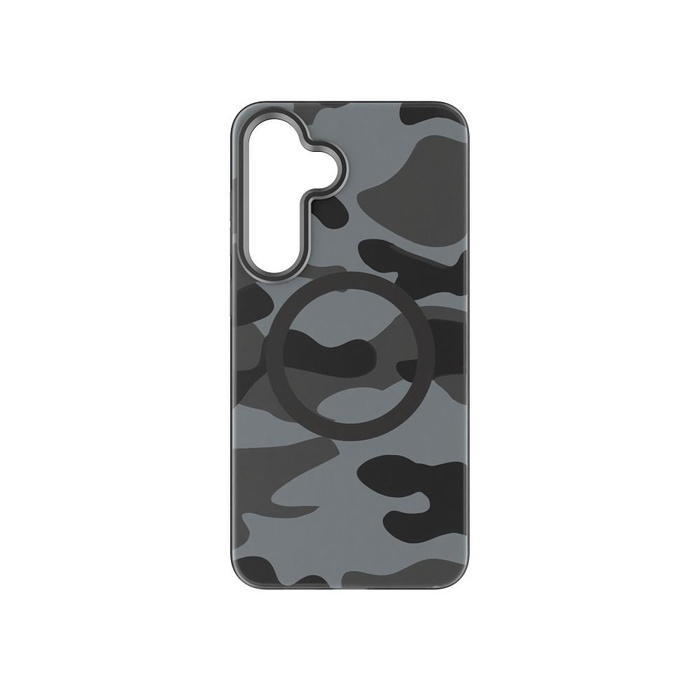 Etui na Samsung S25 PLUS Forcell F-Protect Levels Dual Layer 4D technology zgodny z MagSafe Military Drop-Test black camo