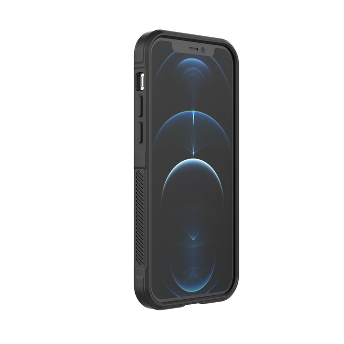 Magic Shield Case etui do iPhone 12 Pro elastyczny pancerny pokrowiec burgundowy