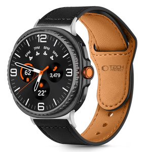 PASEK TECH-PROTECT SAMSUNG GALAXY WATCH 8 / CLASSIC (40 / 44 / 46 MM) LEATHERFIT CZARNY