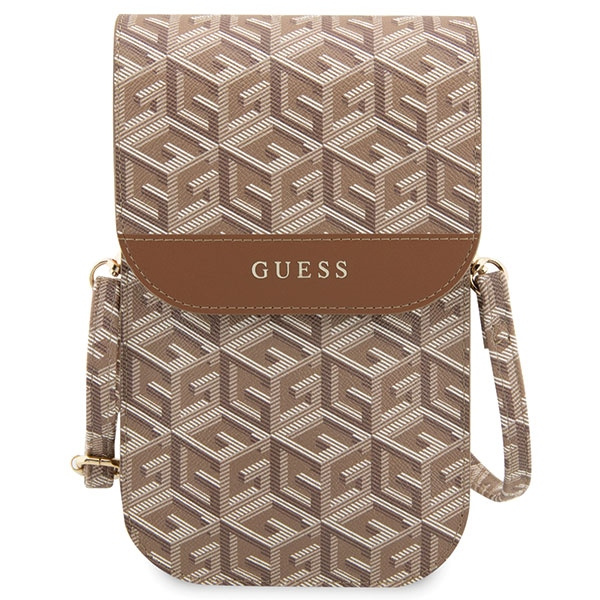 Guess Torebka GUWBHGCFSEW brązowy/brown GCube Stripe