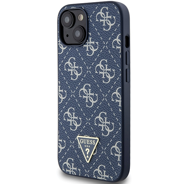 Etui Guess GUHCP15MPG4GPB iPhone 15 Plus / 14 Plus 6.7" niebieski/blue hardcase 4G Triangle Metal Logo Case