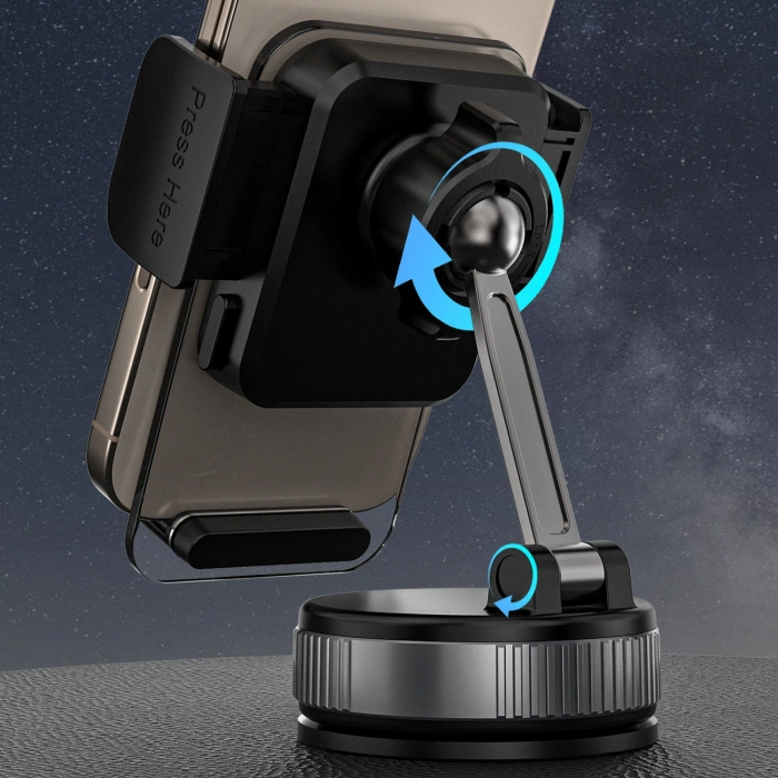 Uchwyt samochodowy Dudao F24PLUS z przyssawką na deskę rozdzielczą - czarny