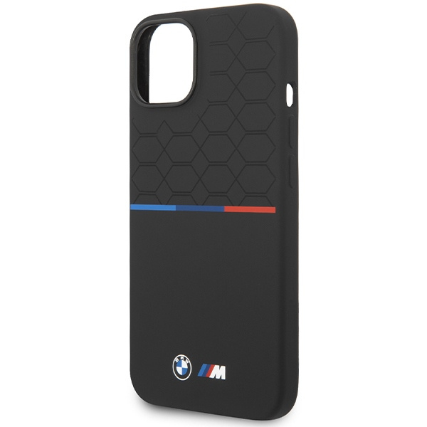 Etui Bmw Bmhmp15s22smpk Iphone 15 / 14 / 13 6.1" Czarny/black Hardcase M Silicone Pattern Magsafe Case