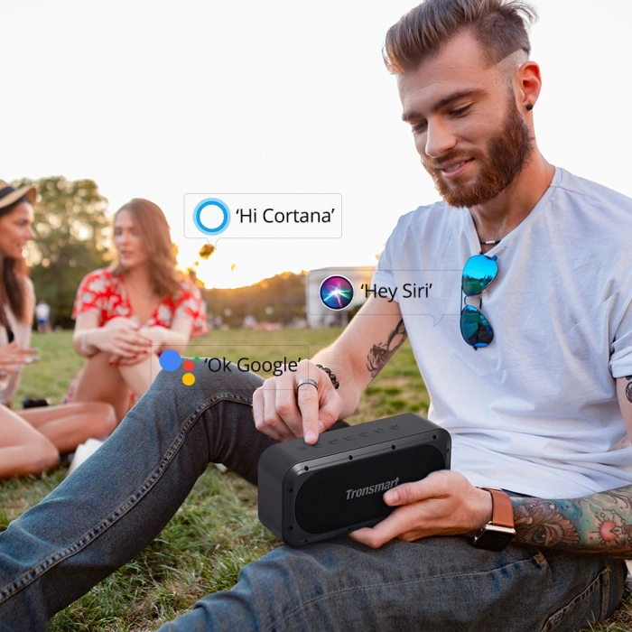 Tronsmart Force SE wodoodporny bezprzewodowy głośnik Bluetooth 50W z funkcją Powerbank czarny (752288)