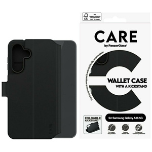 Etui CARE by PanzerGlass Feature Wallet  Kickstand do Samsung Galaxy A36 5G czarny