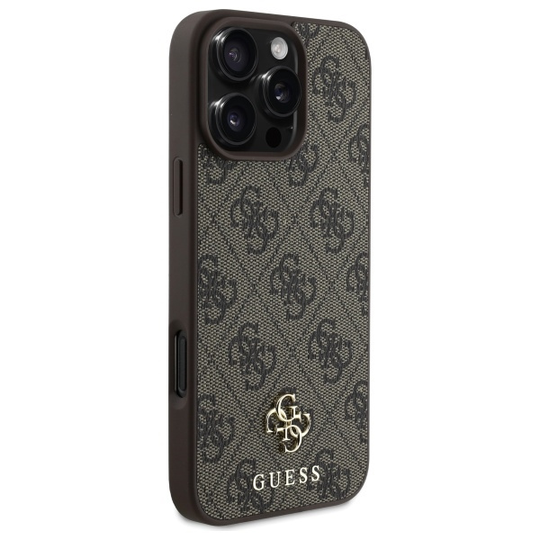 Guess GUHMP16XP4SM4MW iPhone 16 Pro Max   6.9" brązowy/brown hardcase 4G Small Classic MagSafe