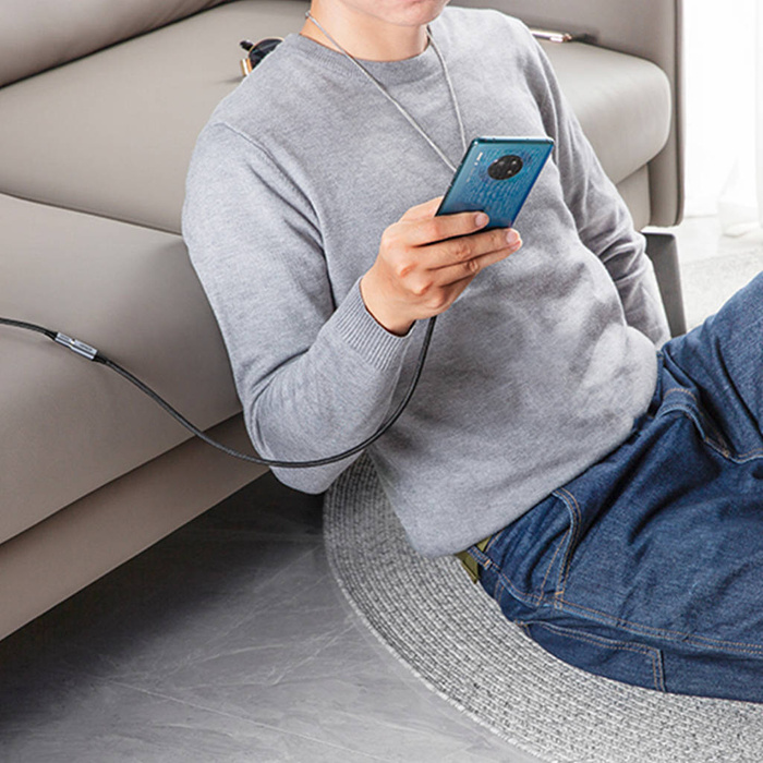 Ugreen kabel przedłużacz USB C 3.1 męski / żeński 10Gb/s 1m szary (US372)