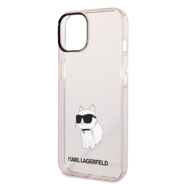 Etui KARL LAGERFELD Apple iPhone 14 Ikonik Choupette Różowy Hardcase