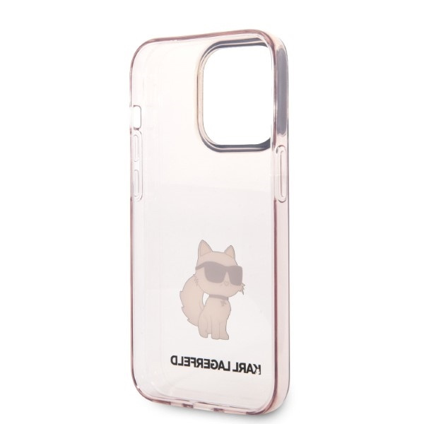 Etui KARL LAGERFELD Apple iPhone 14 Pro Ikonik Choupette Różowy Hardcase