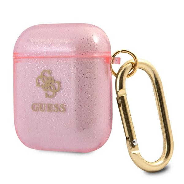Etui GUESS Apple AirPods Glitter Collection Różowy Case