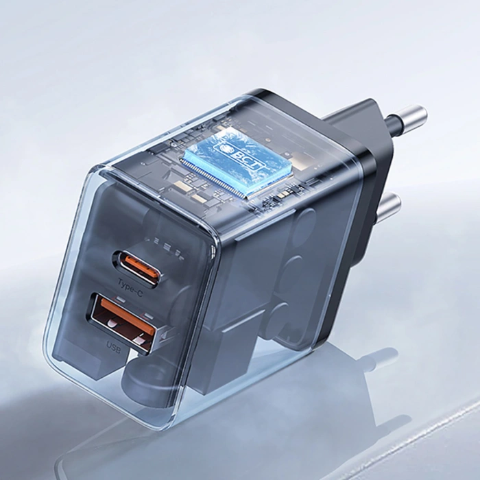 Ładowarka sieciowa Baseus Cube Pro 30W USB-C USB-A - czarna