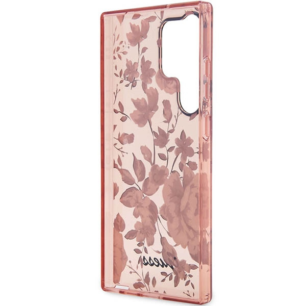 Etui Guess Guhcs23lhcfwsp S23 Ultra S918 Różowy/pink Hardcase Flower Collection Case
