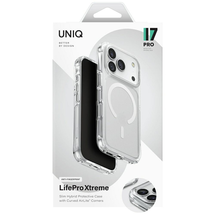 Etui UNIQ LifePro Xtreme do iPhone 17    Pro Magclick Charging przezroczysty