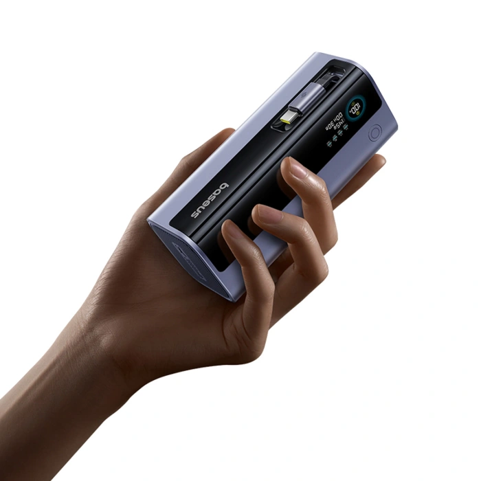 Powerbank Baseus EnerGeek GR11 20000mAh 145W ze zwijanym kablem - szary