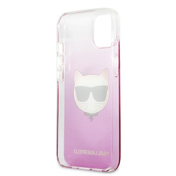 Etui KARL LAGERFELD Apple iPhone 13 Mini Choupette Head Różowy Hardcase