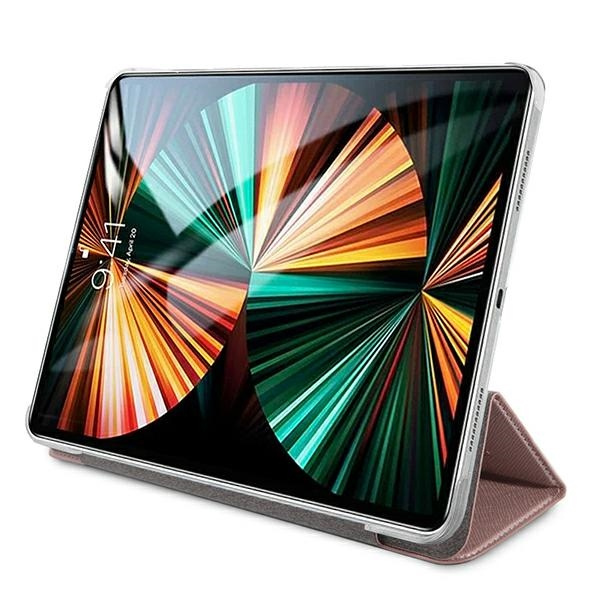 Etui GUESS Apple iPad Pro 2021 Book Saffiano Collection Różowy Case