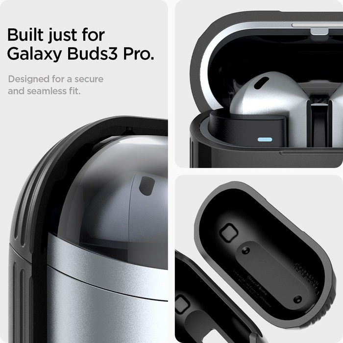 ETUI SPIGEN RUGGED ARMOR SAMSUNG GALAXY BUDS 3 / 3 PRO MATTE BLACK