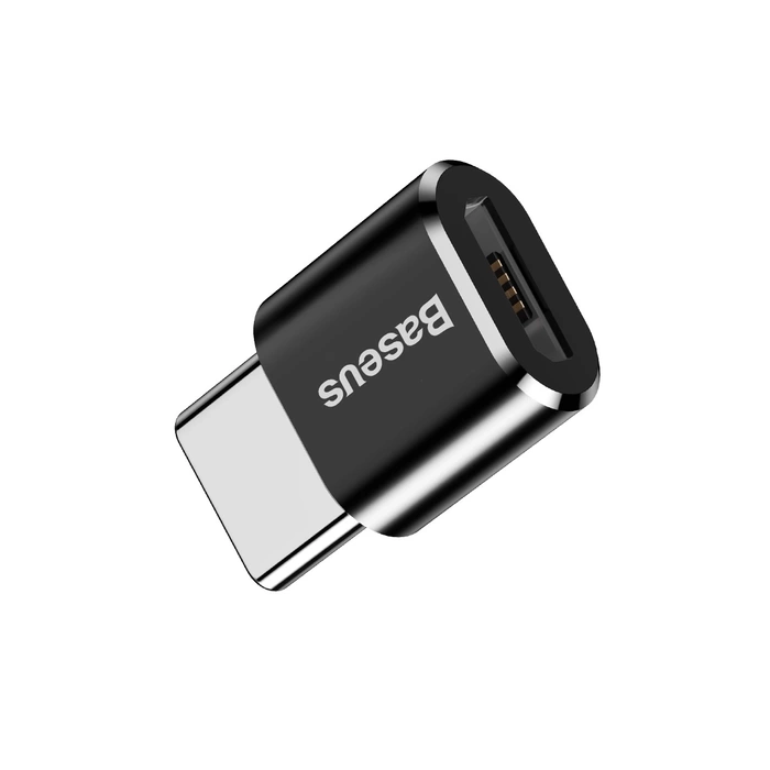 Adapter BASEUS Micro USB Do USB Type-C Czarny